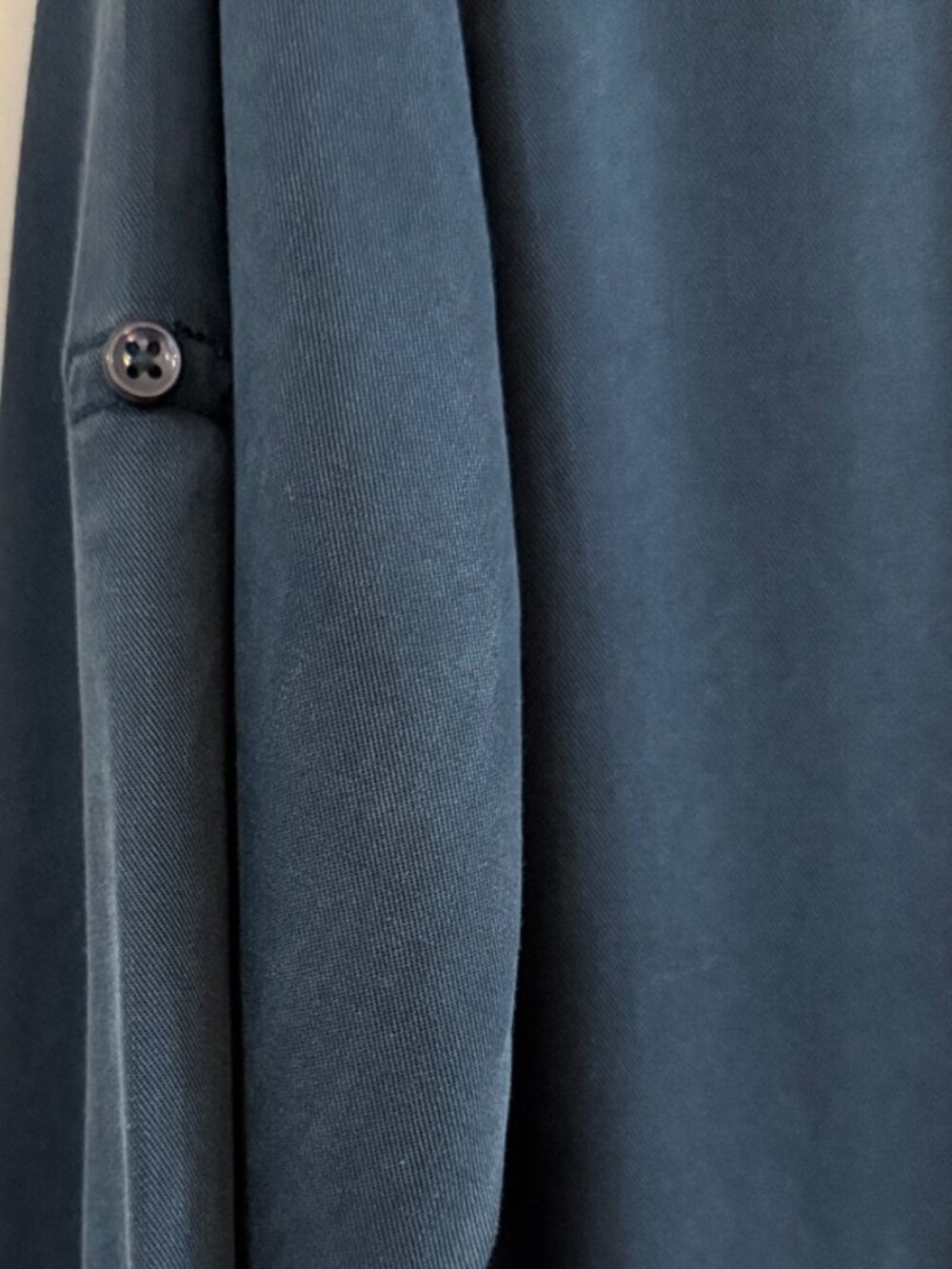 Quince Navy Tunic-Style Dress/Long Blouse, Luxe, Lightweight Fabric, Size:S, New - Picture 4 of 7